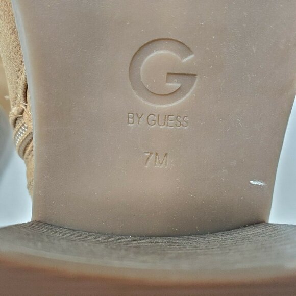 GBG Los Angeles Jursey Heeled Boots Women’s 7M Faux Fur 3.5 Inch Heel GUESS - Picture 6 of 8